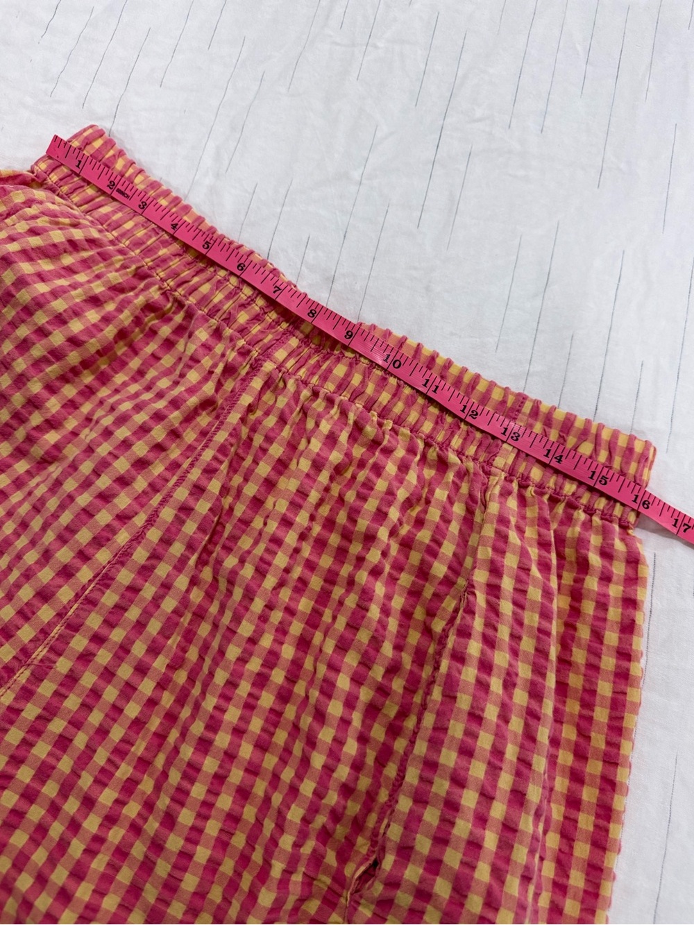 Free People Preppy Poplin Gingham Searsucker Pants - Picture 12 of 14